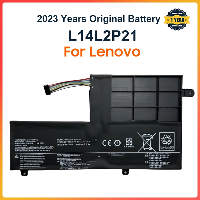 

L14L2P21 Laptop Battery for LENOVO Yoga 500-14ISK S41-70 S41-75 S41-70AM-IFI S41-35 L14M2P21 2ICP6/54/90 7.4V 30WH