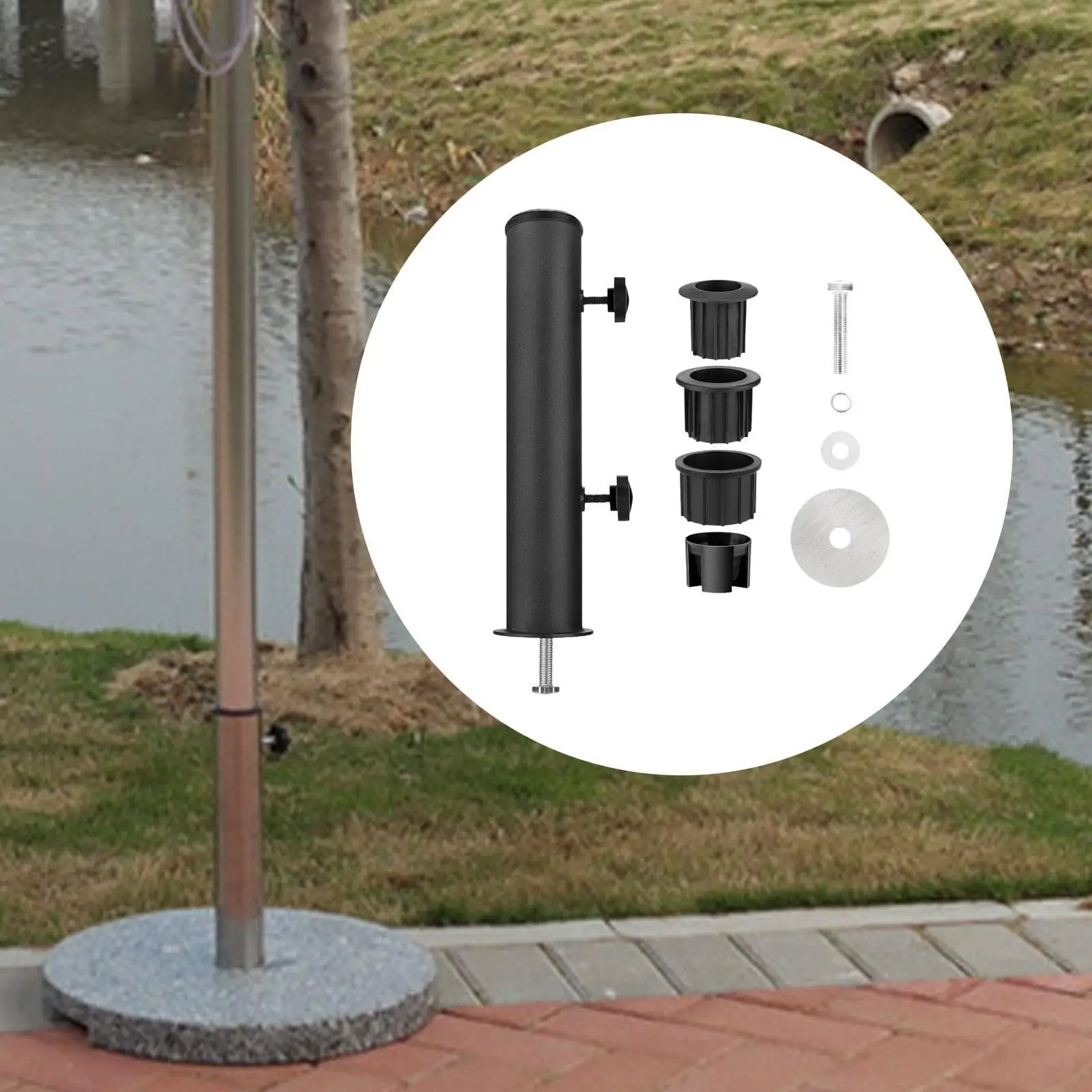 

Подставка для зонта, трубка для зонта, кронштейн для трубки, основание для зонта, держатель для стовпа, мраморный столб для флагштока для наружного двора, летнего пляжа