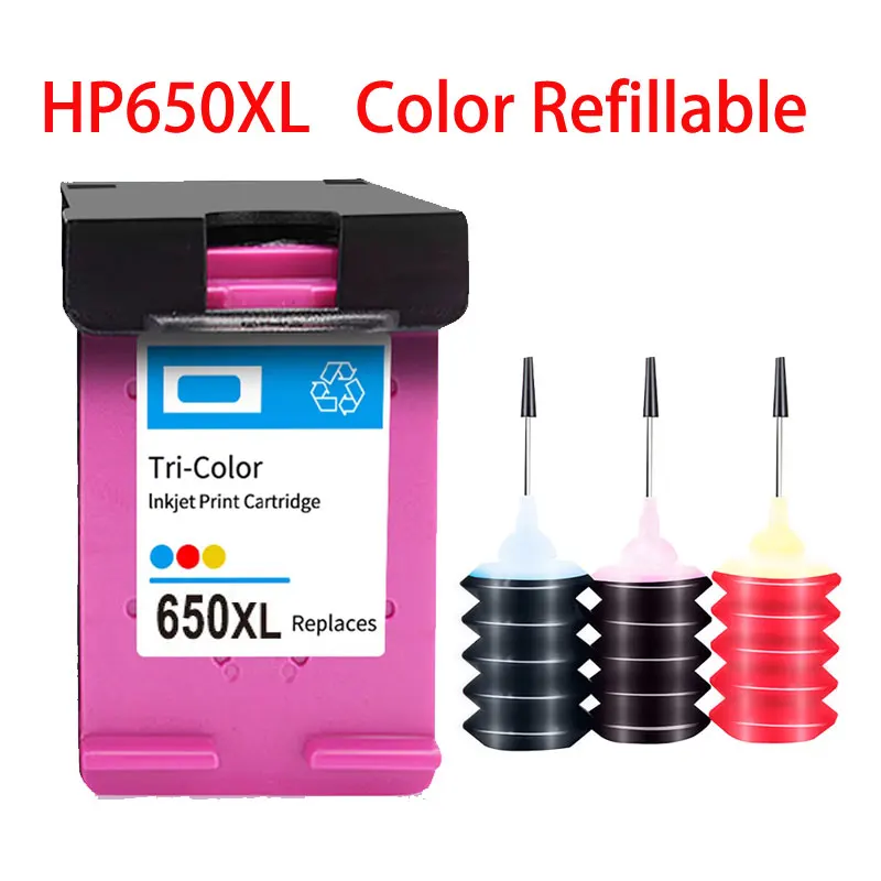 Compatible Refillable Ink Cartridge For HP650 650XL ​Deskjet 4510 4515 4516 4645 1014 1015 1016 1515  Printer