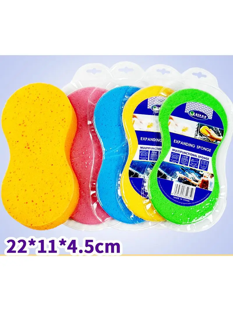 Éponge de nettoyage de voiture à haute mousse, en forme de nid d'abeille, 8 formes