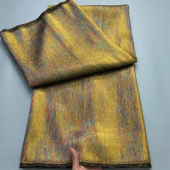 2025 Luxusní vysoce kvalitní nigerijská žakárová krajka 5 yardů africká organza brokátová krajková látka francouzský tyl krajkové společenské šaty šaty 10 nejlepší prodej tradiční nigerijská svatební látka - №1