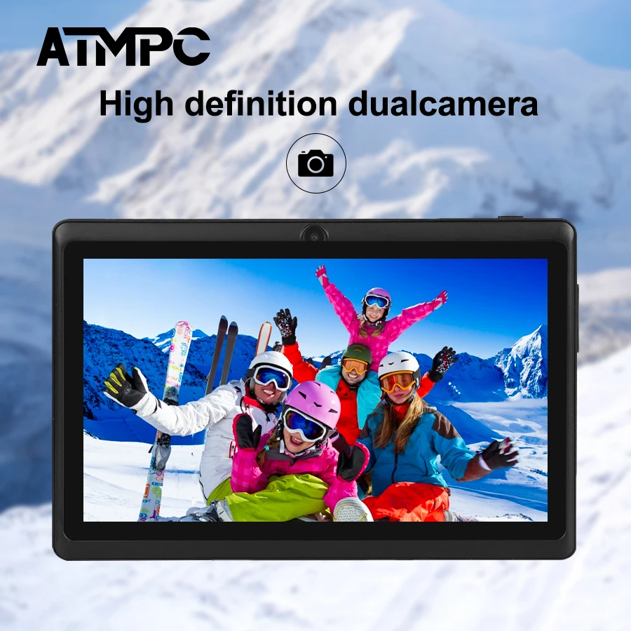 ATMPC 7 inch Tablet Android 11, 3GB RAM+32GB ROM, Quad-Core, 3500mAh, WIFI, BT 4.2, 1024*600 Resolution HD IPS Display Tablet PC