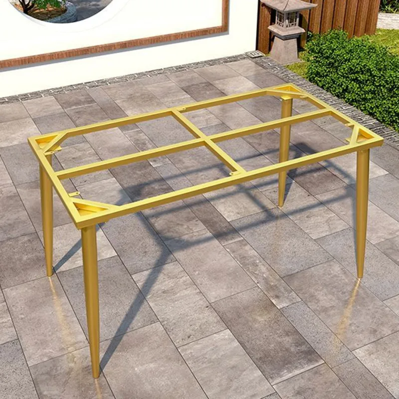 Light Luxury Wrought Iron Table Legs Rock Board Marble Large Board Dining Table Simple Table Foot Metal Frame