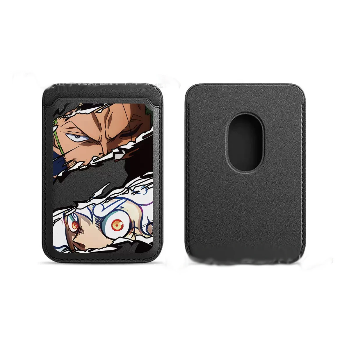 One Piece Anime Cartoon For Magsafe Magnetic Leather Wallet Case For iPhone 17 16 15 14 Samsung Huawei Card Holder with Magnet - view 6