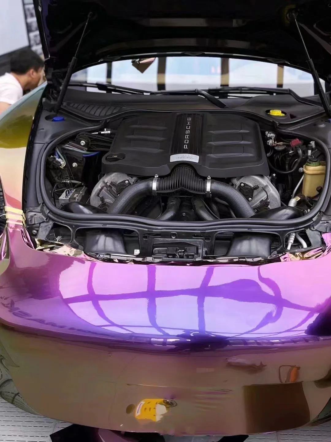 Bubble Free Pet Super lucido Camaleonte Colore viola Decorazione autoadesiva Rotolo di pellicola Veicolo Adesivo automatico Involucro per auto in vinile