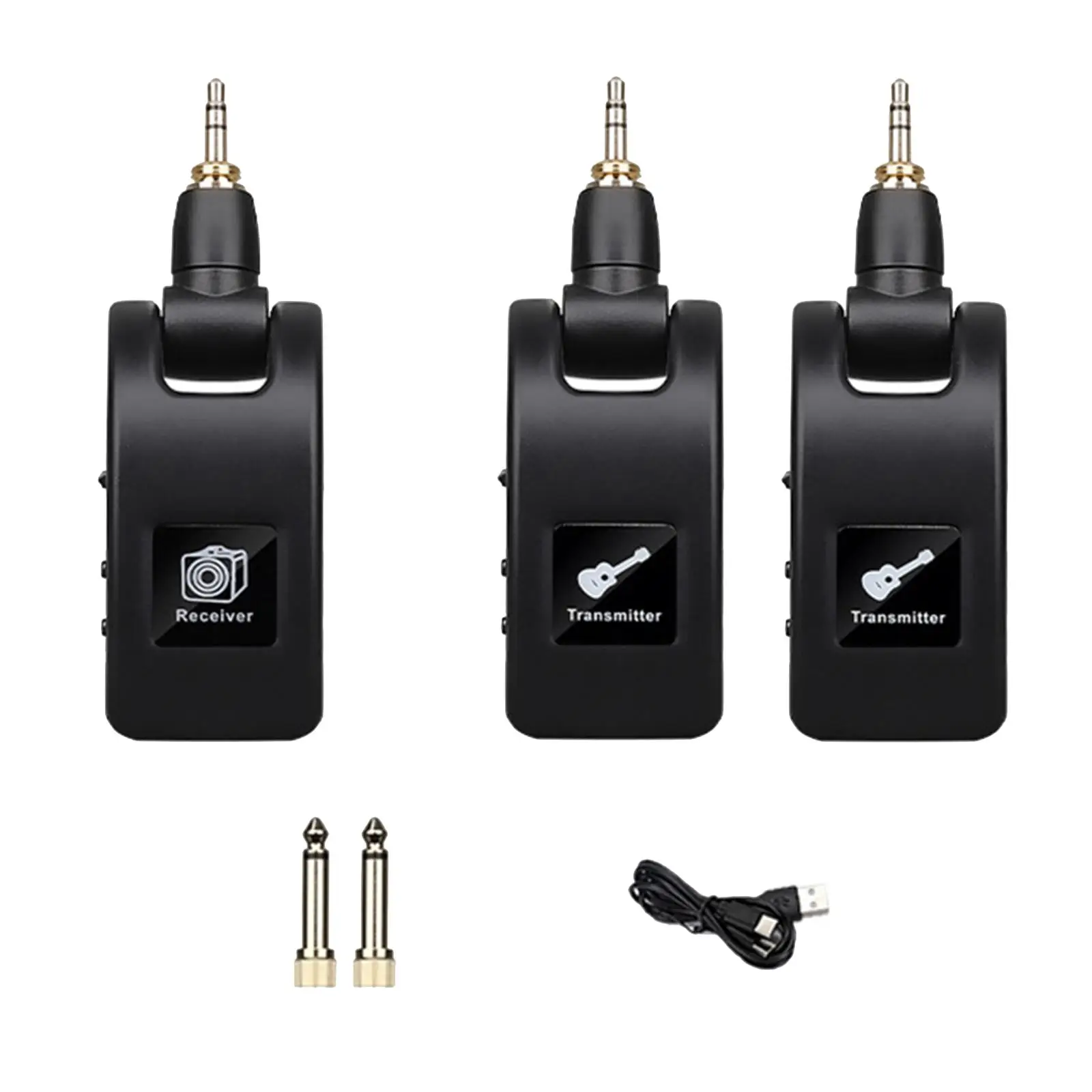 

Audio Transmitter and Receiver Portable Guitar Accessories Microphone System for Dynamic Mic Condenser Mic Guitar Electric Bass