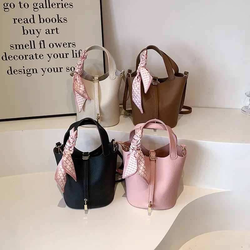 

Minimalist Tote Bucket Bag - Stylish Crossbody Shoulder Bag for Women, Mother-Daughter Set Work & Casual Purse