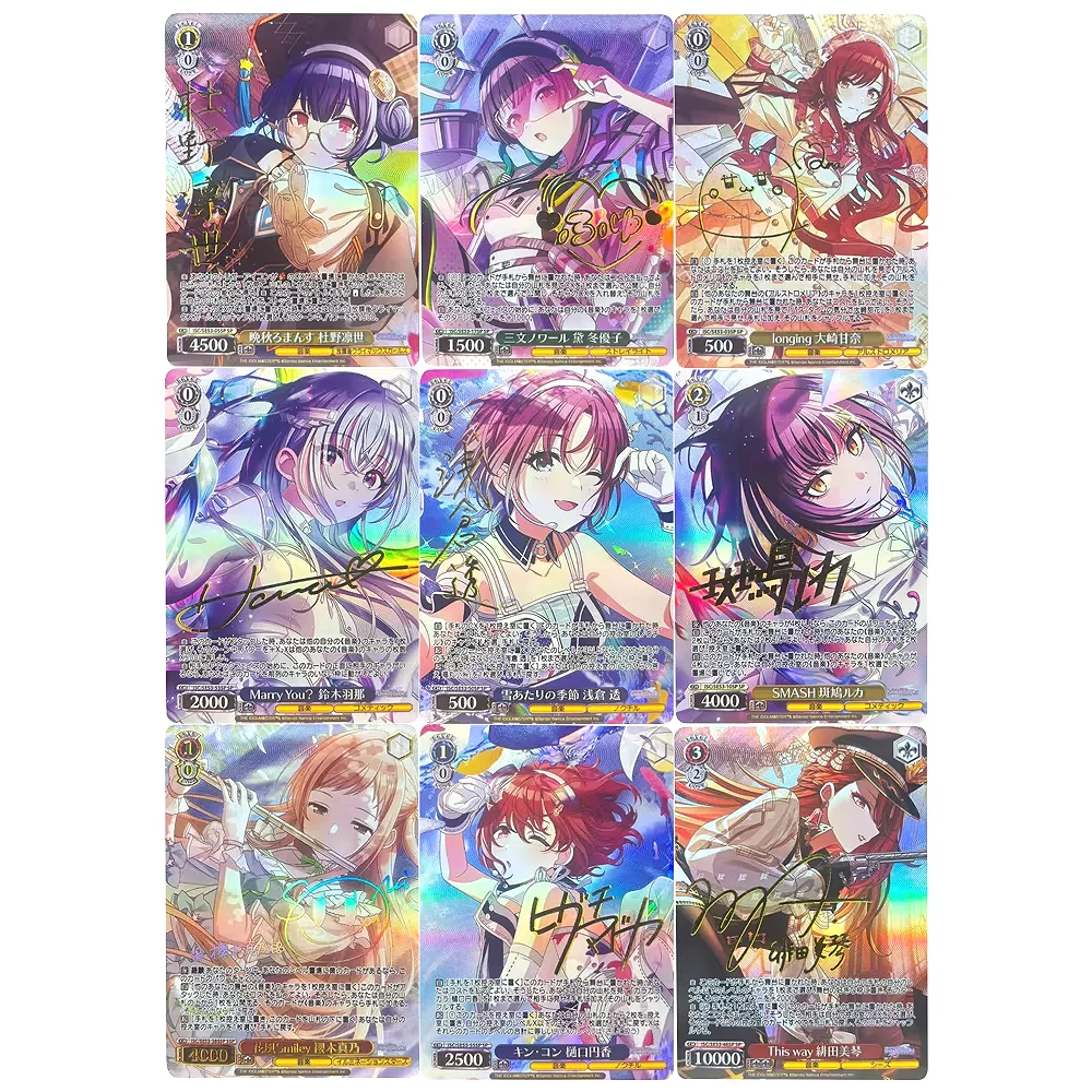 Weiss Schwarz Collection Cards Kisaragi Chihaya Hoshii Miki Takatsuki Yayoi High Quality DIY Self Made Game Anime Cards Gift Toy