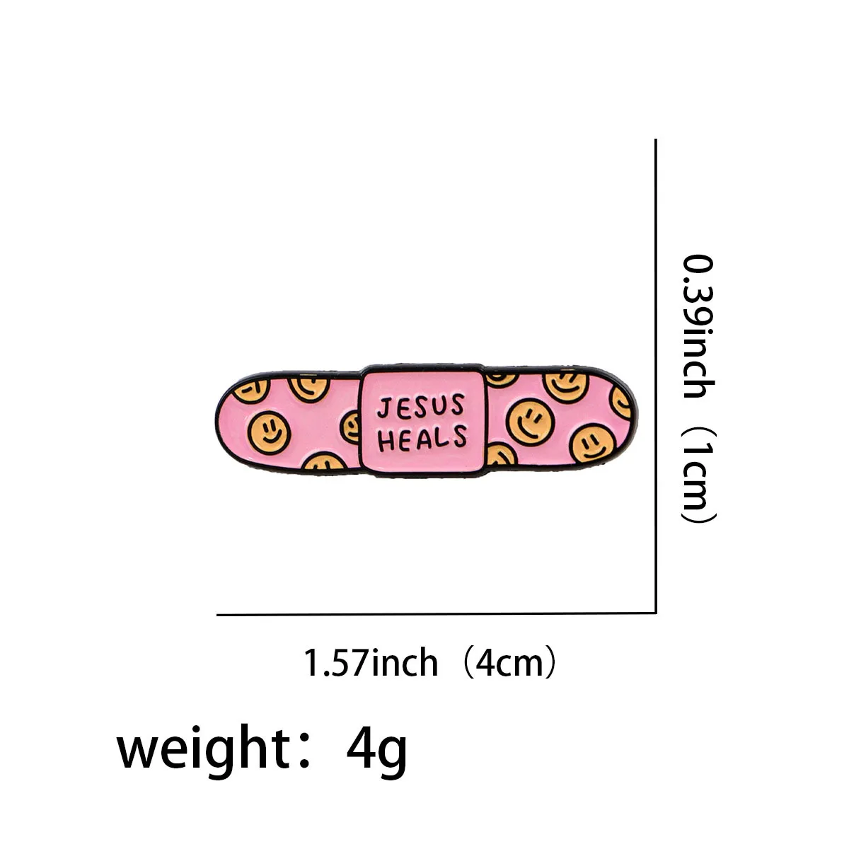 Jesus Quotes Enamel Pin Alice in Wonderland Brooch Pines Lapel Pins Badges on Backpack Clothing Accessories Fashion Jewelry Gift view 2