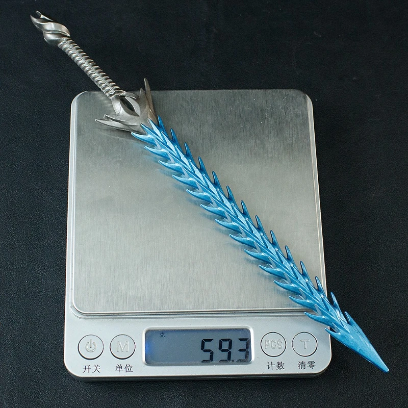 Nezha – périphériques de dessin animé Shen Gongbao, fouet craquelé, modèles d'armes en métal, épées d'anime, accessoires de Cosplay, jouets d'ornement pour garçons, 22cm/8,66 pouces