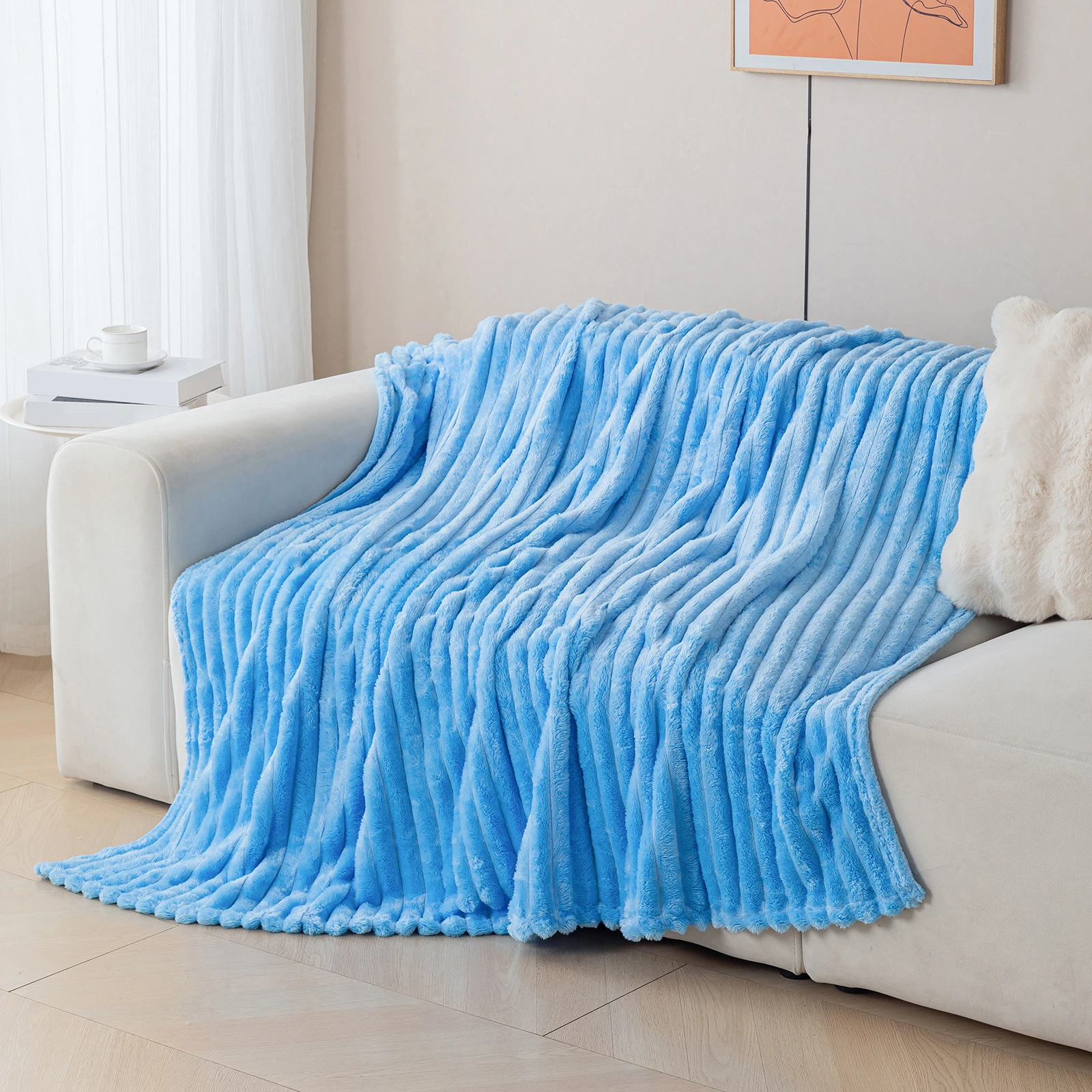1 dicke und warme Flanelldecke, eine bequeme und warme Decke für Schlafzimmer, geeignet für Sofas, Betten und saisonale Geschenke – Detail 14