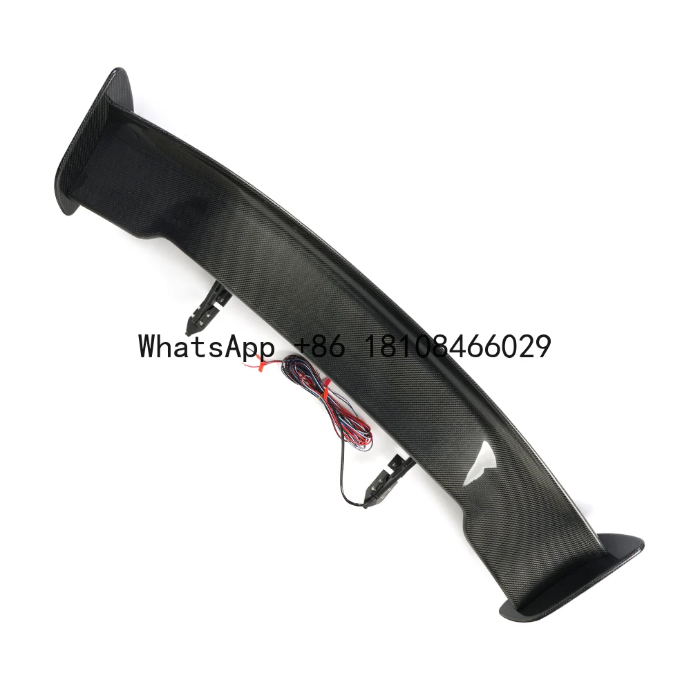 

Automatic Electric Adjustable Black Rear Carbon Fiber GT Wing Style Car Spoiler with Bracket