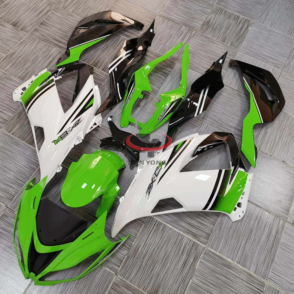 Bright green and white gradient letters Motorcycle For ZX6R 2013-2018 ZX 6R 636 Full Fairing Kit Injection Bodywork Cowling