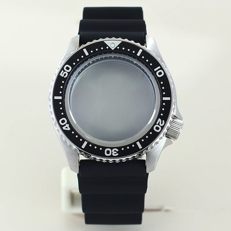 الغوص 20bar في 3.8 SKX 42 مللي متر ساعة حزام مع الفصل الدائري الياقوت الزجاج ل NH35 NH36NH34 4R36 ساعة يد تعمل بالحركة اكسسوارات