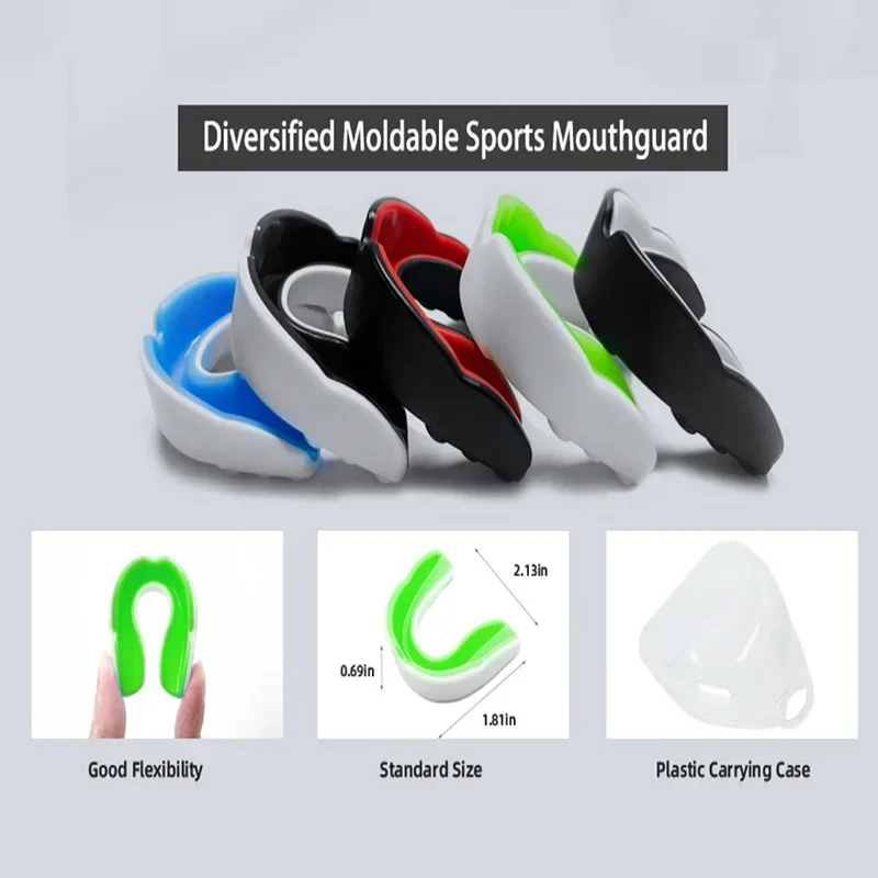 Boxing Mouth Guard Mma Fighting Training Teeth Protector Sports Mouthguard Football Wrestling Boxing Gum Shield for Adult Kids