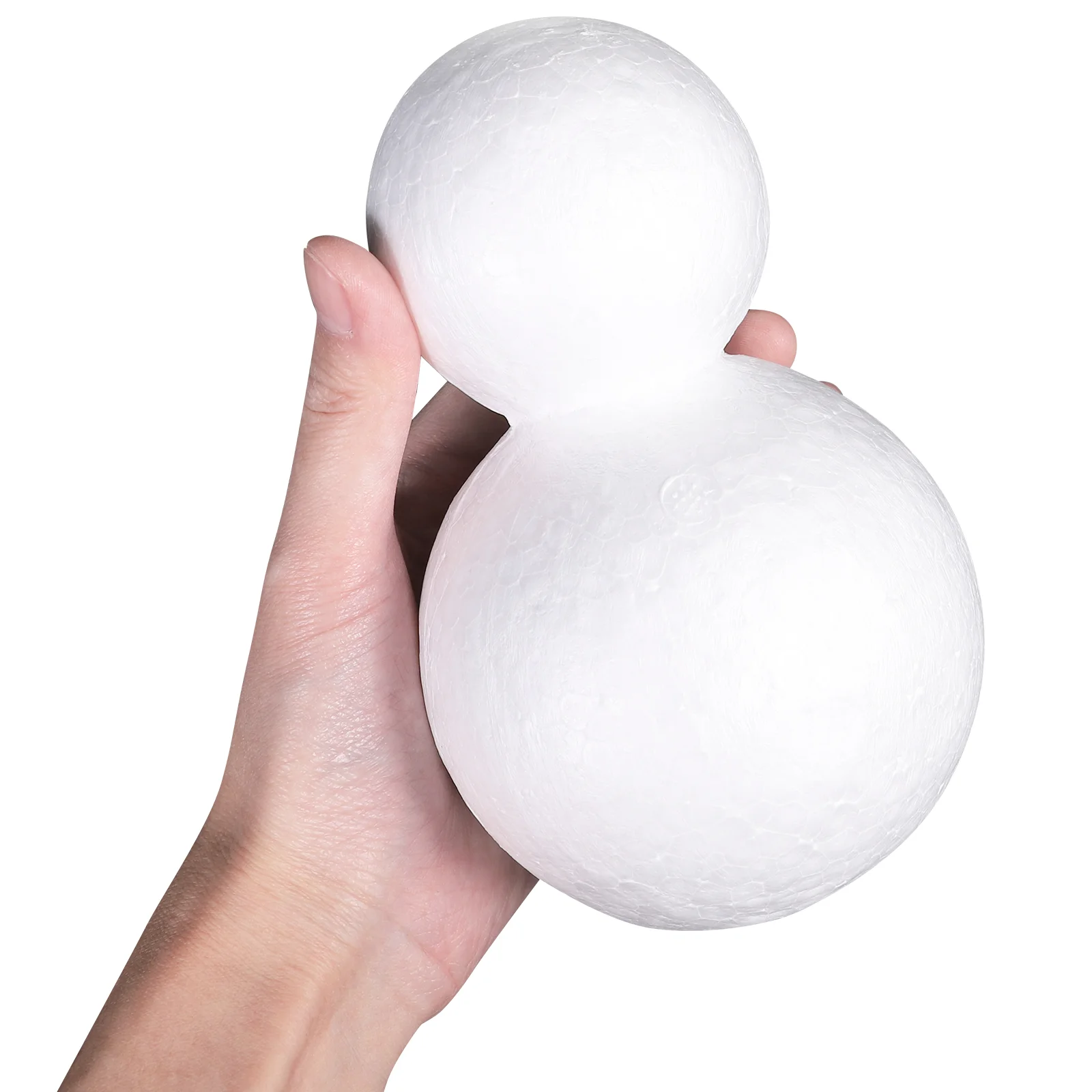 5 Stuks Schuim Sneeuwpop Ballen Kegels Voor Ambachten Vorm Diy Kerstdecoratie Schilderij Schuimen Model Maken Wit Embryo Versieren