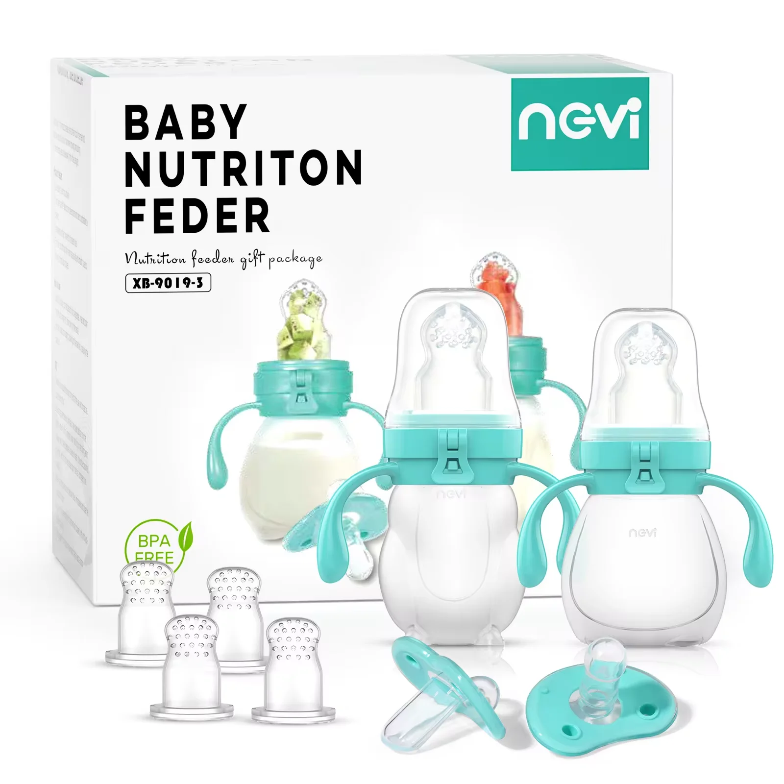 

NCVI Baby Fruit Feeder, Bear&Rabbit, BPA Free,Fresh Food Pacifier | Silicone Teething Relief Toy, Appetite Stimulation for Feed
