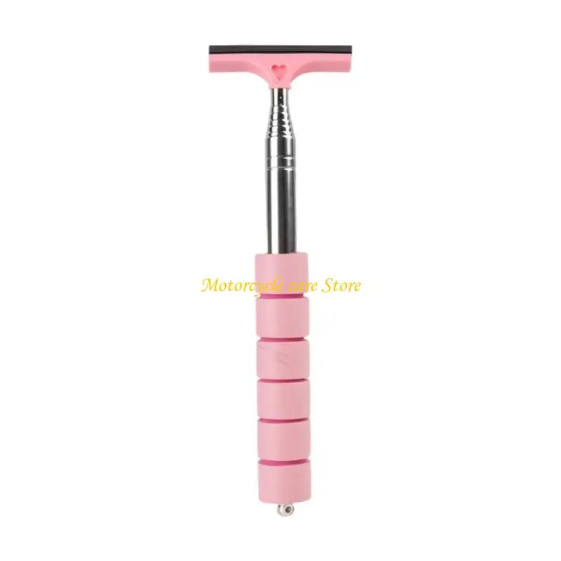 U75F Adjustable Car Glass Cleaner Retractable Steel Scraper Corrosion Resistant for Side Mirrors & Window Rain