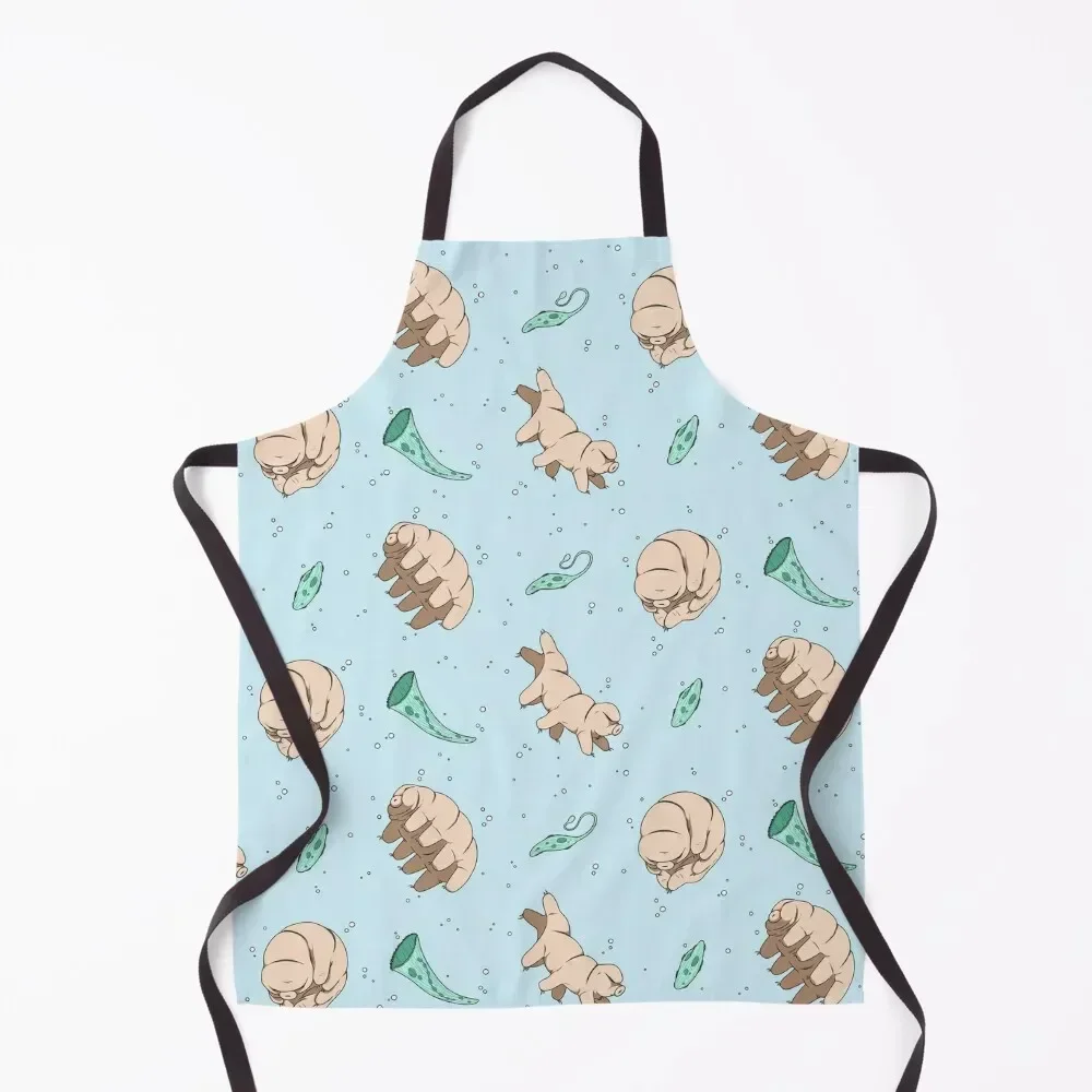 

Tardigrades and Friends Apron Manicurists Chef jacket men Kitchen on the wall Home and kitchen products Apron