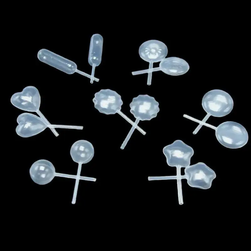 50Pcs 4ML Plastic Pipettes Disposable Safe Plastic Eye Dropper For Silicone Mold UV Epoxy Resin Craft Jewelry Making