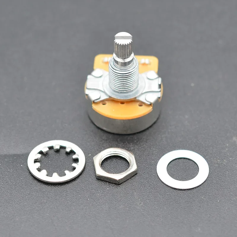 4PCS CTS Pots Log A or Linear  for Electric Guitars 250k/500k Brass/Aluminum Shaft Volume Tone Potentiometers