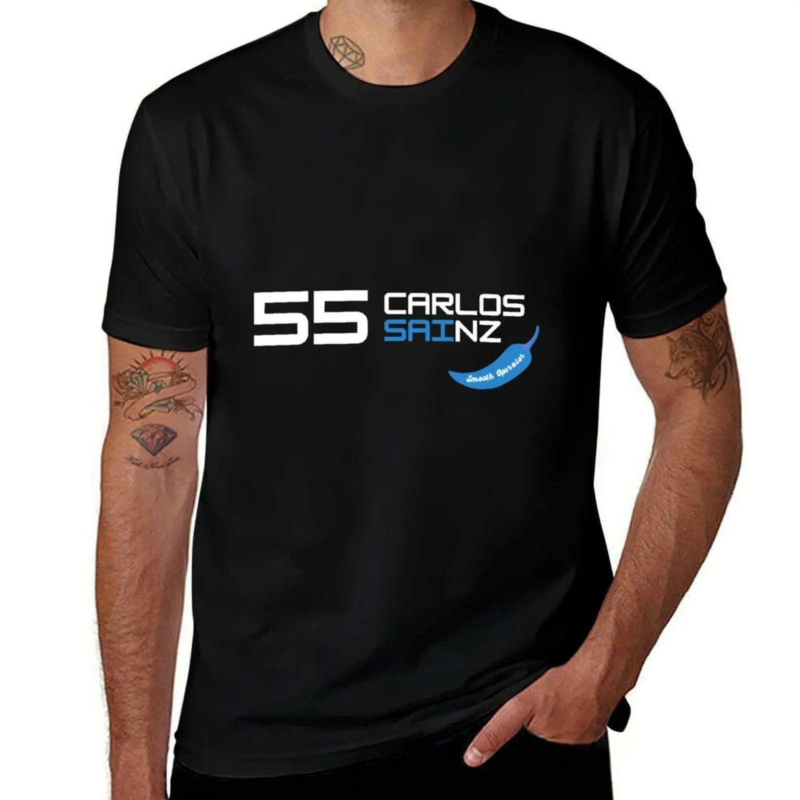 Carlos 55 chilli T-Shirt High Elasticity Sports T-Shirt