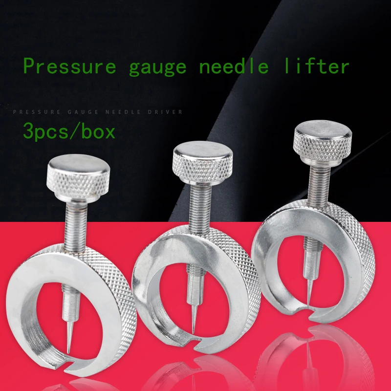 Manómetro multifunción para reparación de manómetros, extractor de agujas, kit de herramientas de extracción, 3 unids/caja