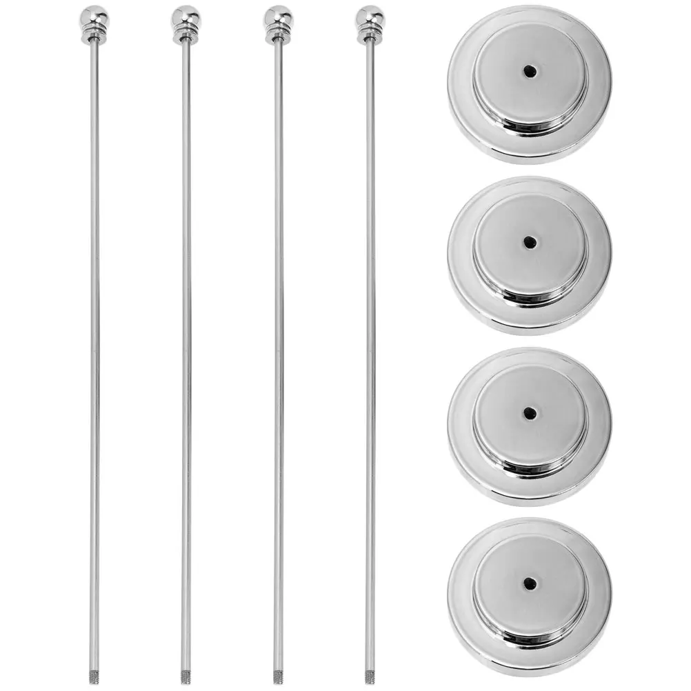 

4 Pcs Flagpole Desk Ornaments Sturdy Table Flag Pedestal Stand Wear Resistant Office Flag Base Display Bracket