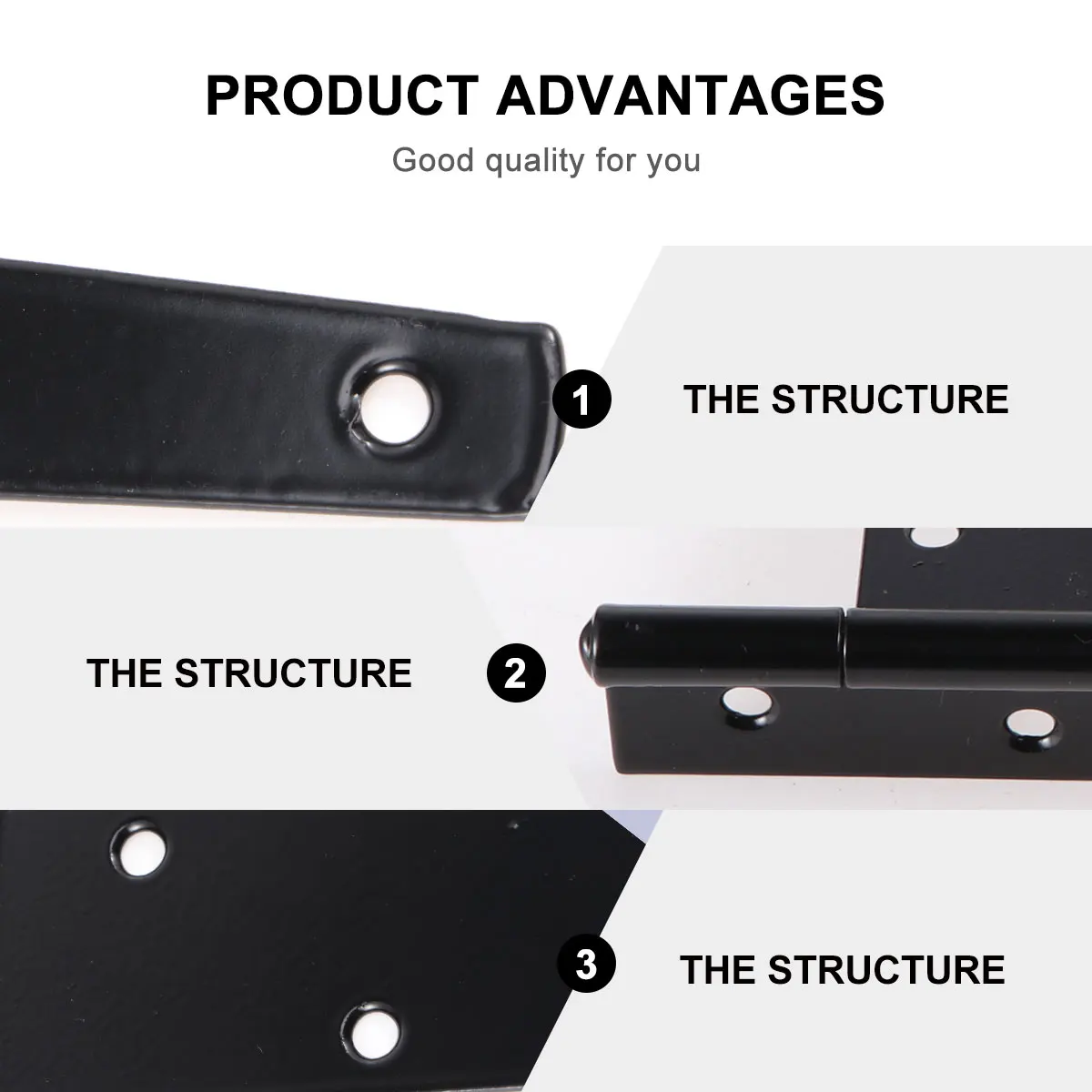 

2pcs 12 Inches T Shape Iron Galvanized Heavy Duty Hinges Rustproof Corrosion Resistant Door Gate Hinge For Wooden Doors Clubs