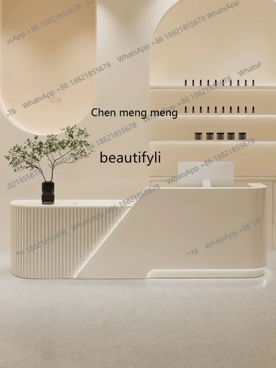 D178 YY Simple Beauty Salon Reception Desk Clothing Store Multi-Function Cashier Hotel Lobby Foot Bath Front Desk Shop Bar Count