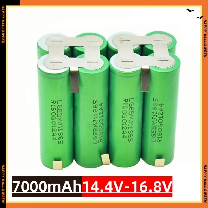 Originální baterie 18650 MJ1 3500 mAh 20 A vybíjecí proud 3S 4S 5S 6S 7,4 V 12,6 V 14,8 V 18 V 25,2 V šroubováková baterie - náhled 3