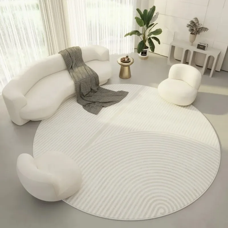 

Cream Style Large Living Room Area Rugs Modern Minimalist Decorative Carpets Easy Care Coffee Table mats Creative Line Carpet IG