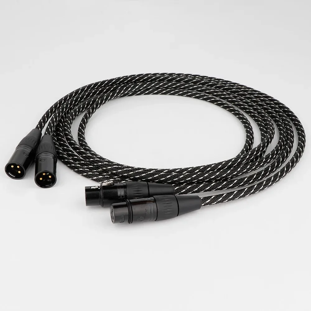 Preffair X401 (Canare L-4E6S Style) HIFI XLR audio cable high purity OFC gold-plated plug female to male for microphone mixer