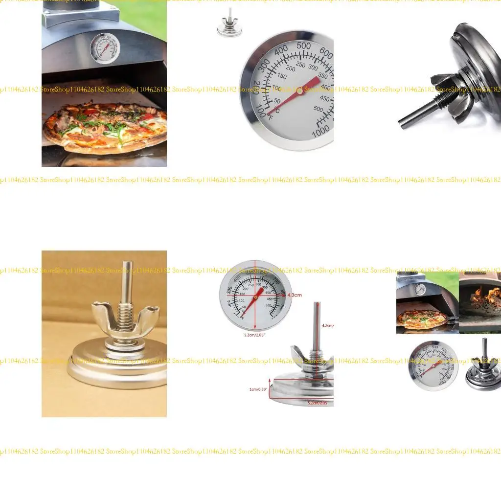 Q2Q4 Tempa temperatura GRILL Smoker Termostato pozo con escala clara para carbón