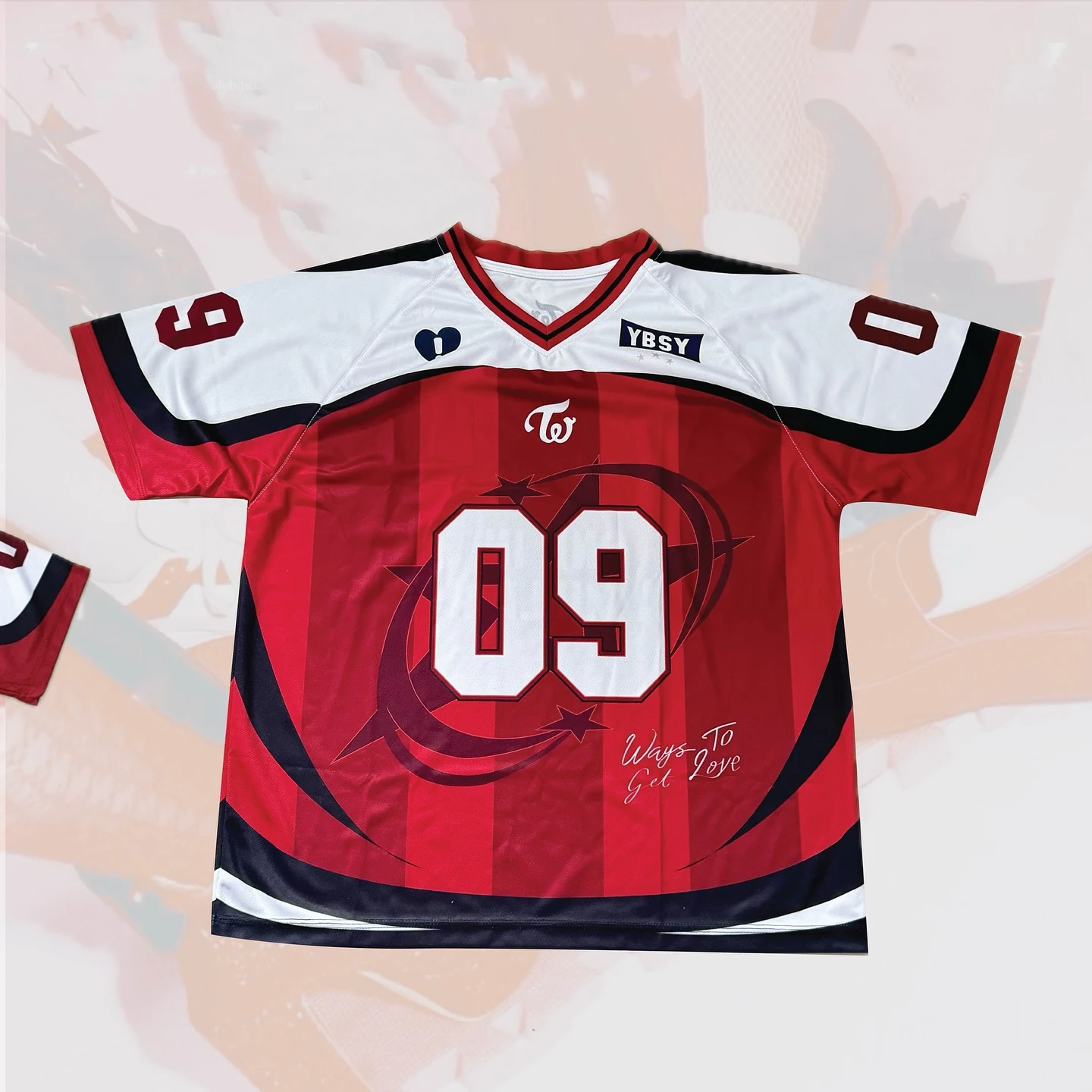 Camiseta coreana YBSY de verano para mujer, camiseta holgada con cuello en V, estampado 3d, manga corta, traje de pareja de calle a la moda, Top informal Y2k