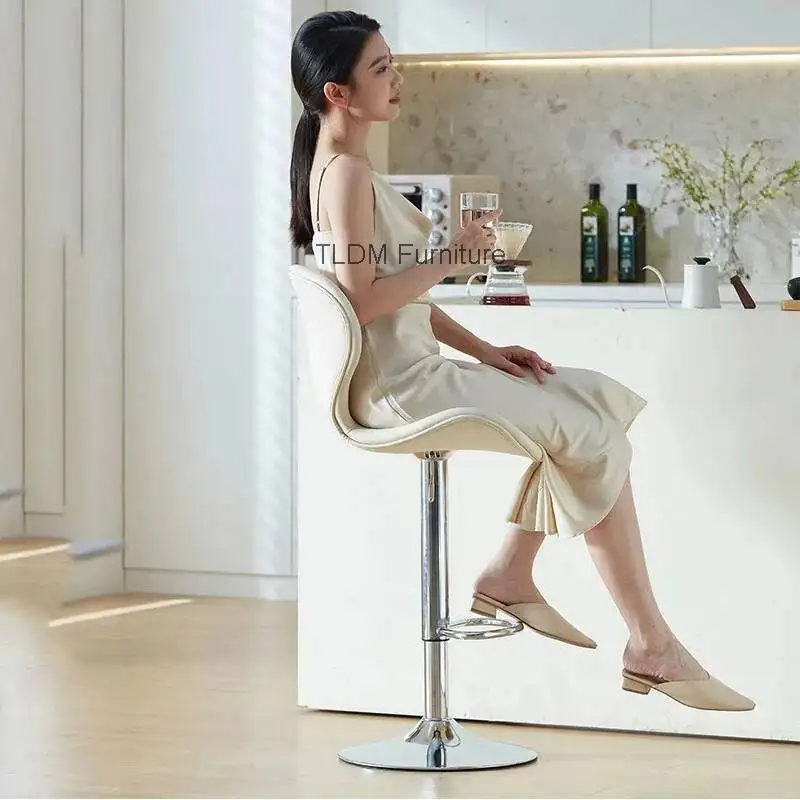 White Aesthetic Barstools Comfortable Ergonomic Furniture Rocking Relaxing Barstools Aluminum Computer Unique Chaise De Bar
