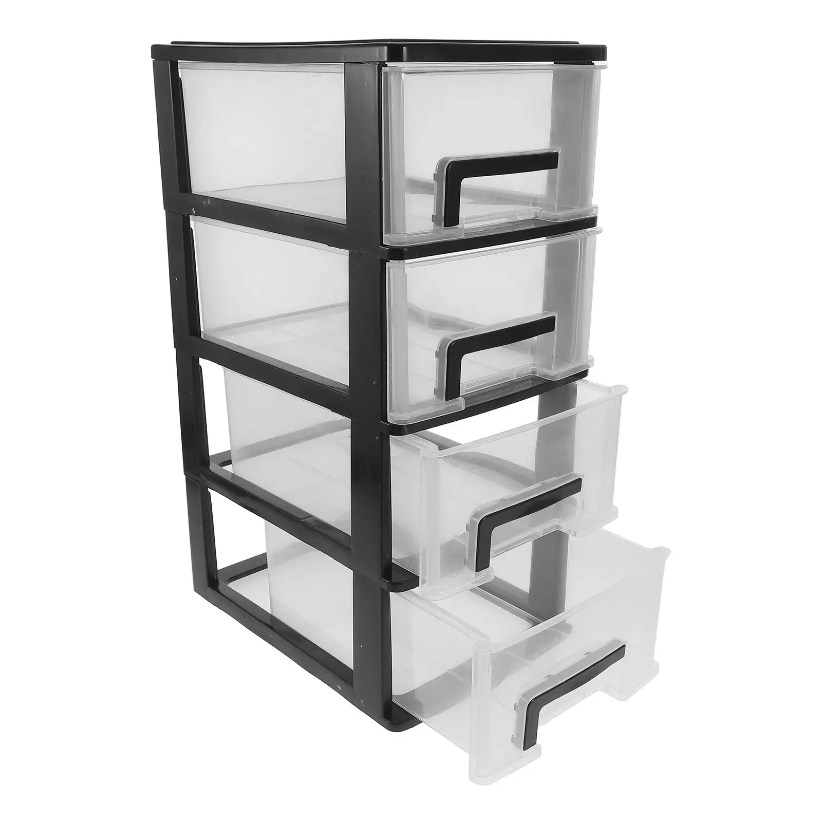 Four-Layer Drawer Storage Cabinet Plastic Box Portable Dustproof Desktop Organizer Sundries Organizer Storage Box