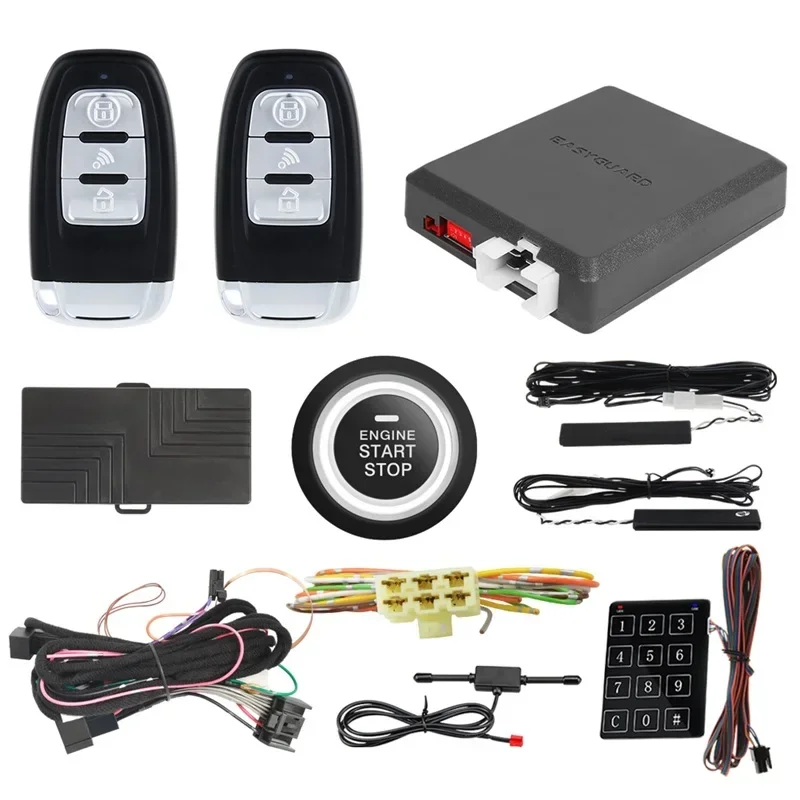 Remote Starter Burglar Alarm Fit For Macan 2014-2018 Finger Start Auto Starter Proximity Lock Unlock