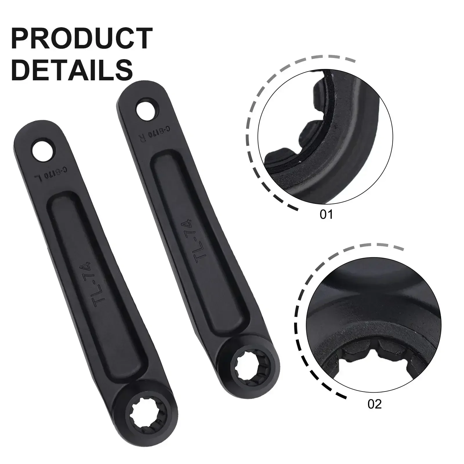 1set Central Motor Crank 10 Teeth 170mm Anodized Splin1e Crank Kits For-BNI  ISIS Motor Crank For-Bafang For-Bosch For-Ebike