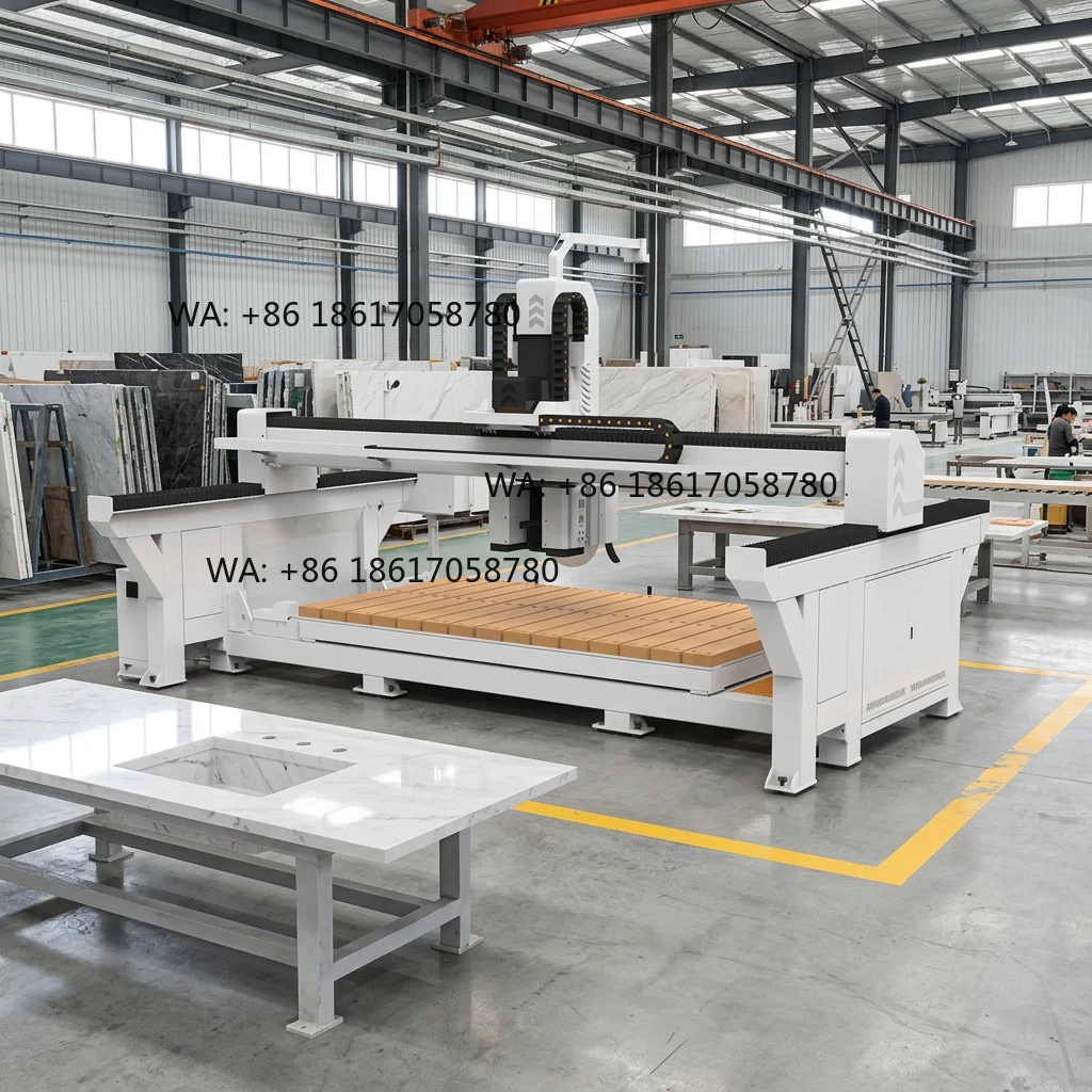 Bridge Cutting Machine with Extended Cutting Stroke for Oversized Marble and Granite Panels