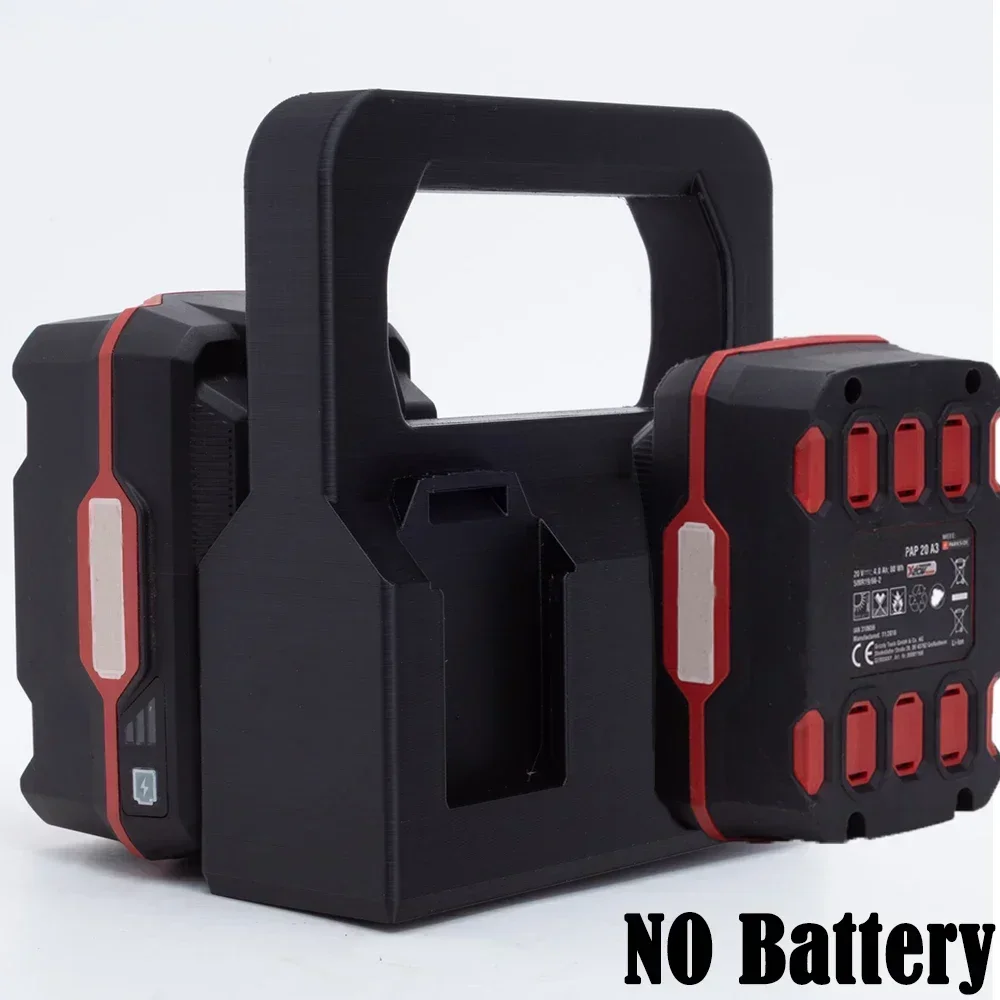 Bateria Mount Holder para Lidl Parkside X20v Bateria Rack de Armazenamento Portátil Suporte de Cesta sem Baterias 4x