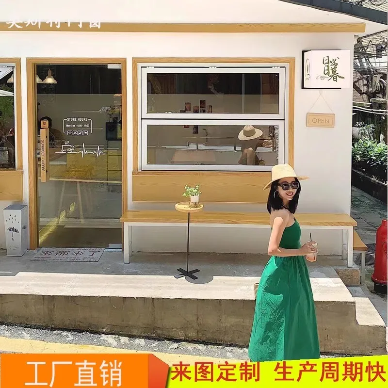 Custom American Style Folding Window Custom Simple Lift-Up Sliding Aluminum Alloy Bathroom Soundproof Kitchen Restaurant