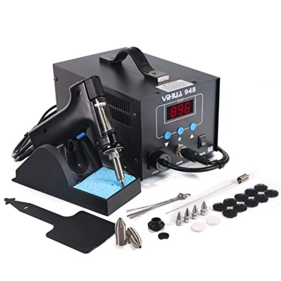 948 Standard Desoldering Station, 80W, with Auto Shutoff, Variable Precise Temperature 716°F ~ 896°F,ºC/°F display, Sleep Funct
