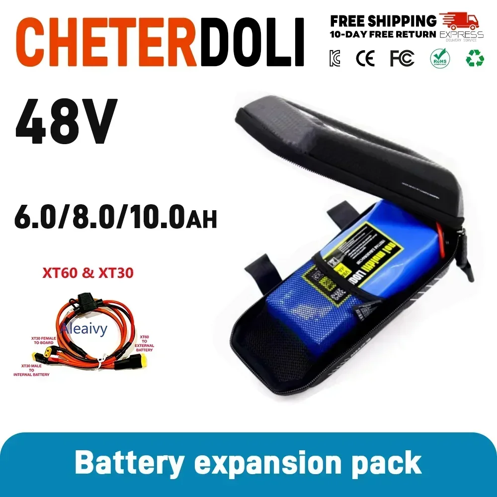 36V 48V Li-ion Battery 4.4Ah 6.8Ah 6Ah 10Ah for Xiaomi M365 1S Pro Mi3 Ninebot Max G30 Parallel Extra Range Expansion with Bag