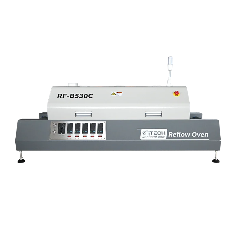

RF-B530C high-performance 5 heating zone reflow soldering oven precise temperature control infrared radiation heating SMT