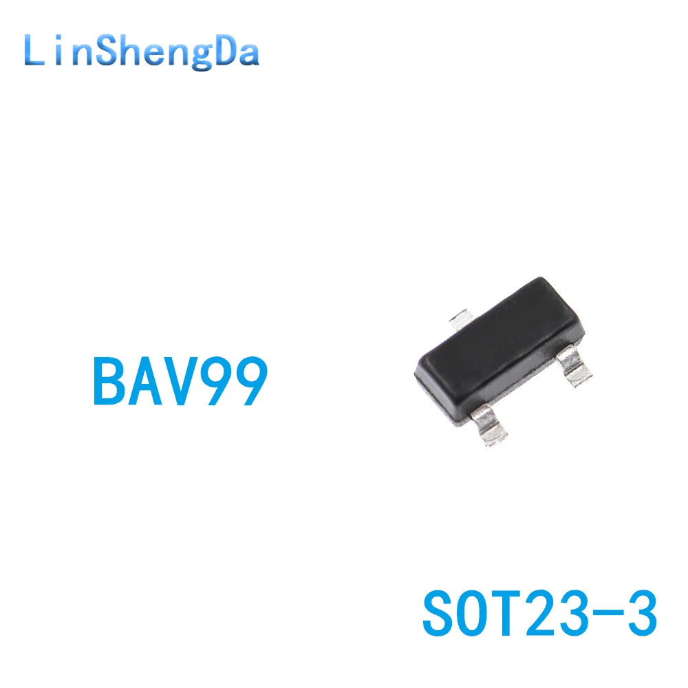 

BAV99 A7W SOT23 0.2A 70V (3K pack)