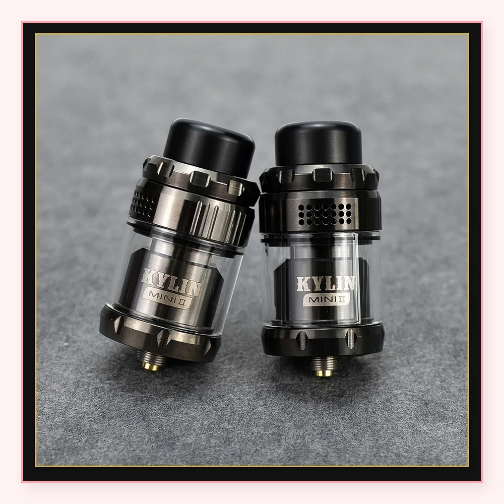 Wolfcoolvape Kylin Mini V2 RTA Tank - 3ml/5ml Single Coil Atomizer with Adjustable Airflow for E-Cigarettes