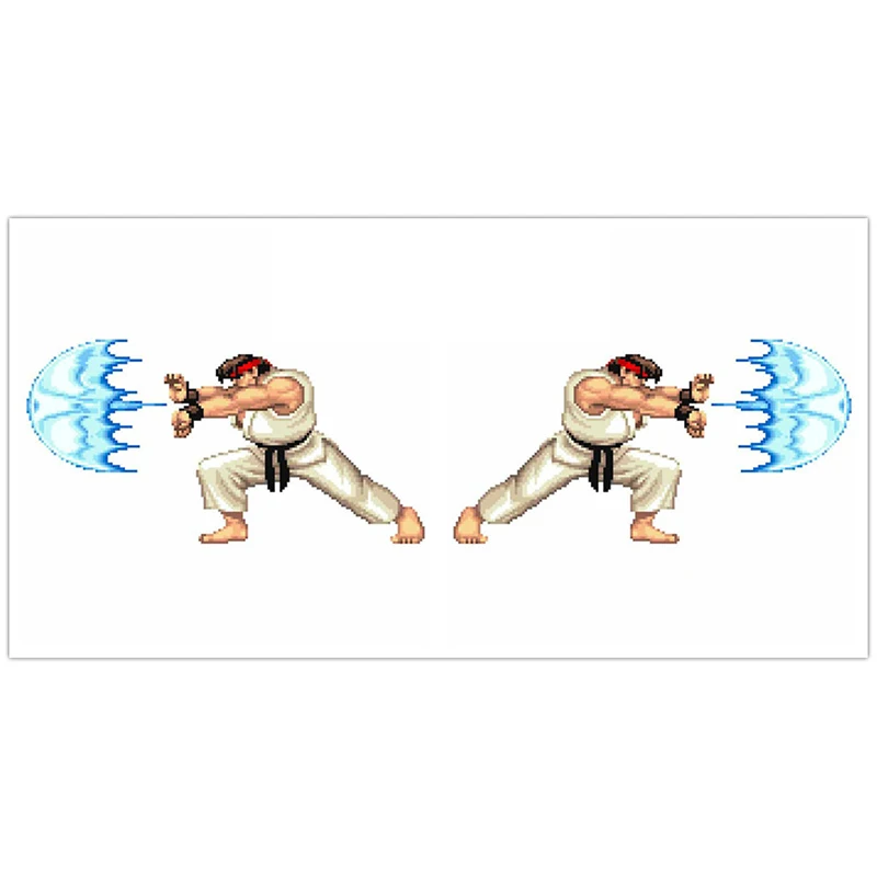 Arcade Fighter Ryu Waterproof Car Sticker Occlusion Scratch Decal Refrigerator Cartoon Car Styling Motorcycle Vinyl Decals