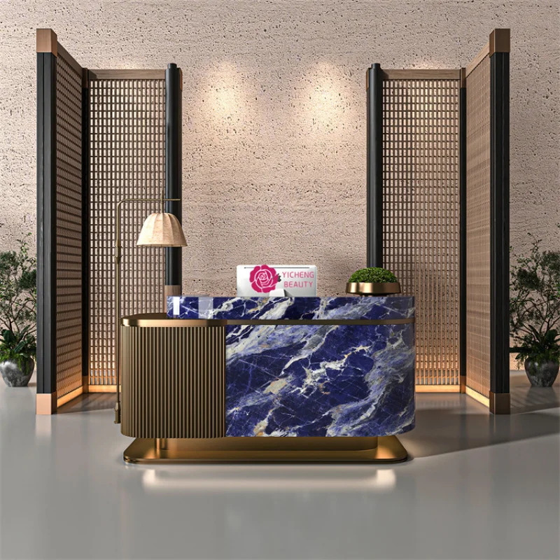 Custom.Yicheng Beauty مخصص الفولاذ المقاوم للصدأ بار ماكينة تسجيل المدفوعات النقدية الخفيفة الفاخرة الراقية متجر ملابس الفندق شركة الطلاء Fron