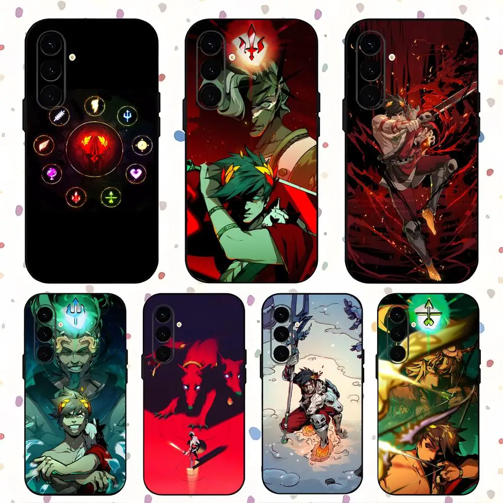 Hades Game Fashion Cool Phone Case For Samsung Galaxy S26 S25 S24 S23 S22 S21 Plus Ultra Fold A Soft Black